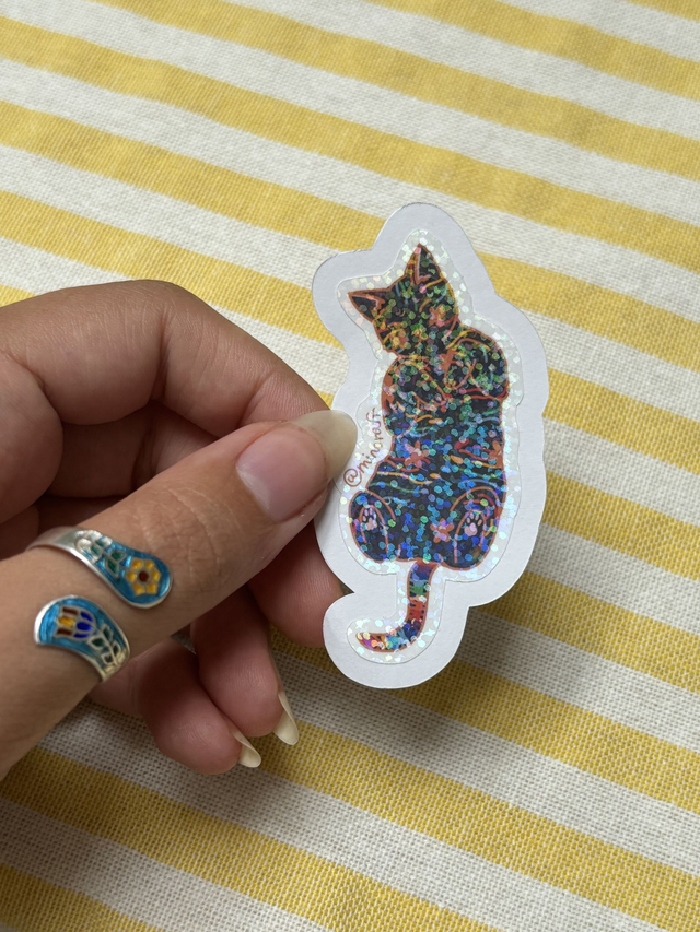 queer, fond noir (sticker)