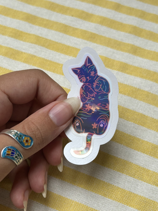queer, fond noir (sticker)