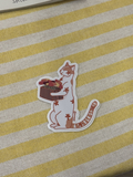 Minou fleuriste (sticker)