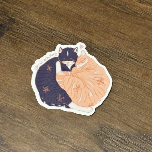 chats enlacés (sticker)